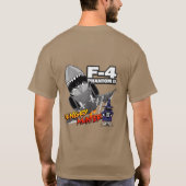 RAT-Shirt met F-4 fantoom - (donkere kleur) T-shirt (Achterkant)