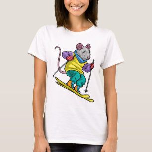 Rat Skiloper Ski Wintersporten T-shirt