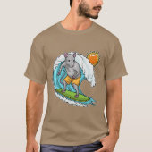 Rat Summer Surfer T-shirt (Voorkant)