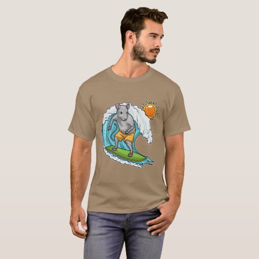Rat Summer Surfer T-shirt (Voorkant volledig)