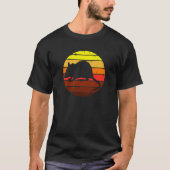 Rat Sunset Animals Silhouette Summer Retro T-shirt (Voorkant)