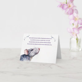 Rat Sympathy Condolences Heaven Loss of Pet Rat  Kaart
