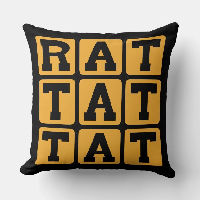 Rat Tat Tat, Drum Patroon Kussen (Voorkant)