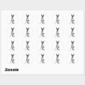 Rat Terrier (A) Ronde Sticker (Vel)