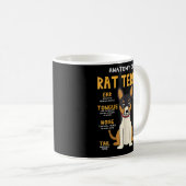 Rat Terrier Anatomy Funny Dog mama Koffiemok (Voorkant rechts)