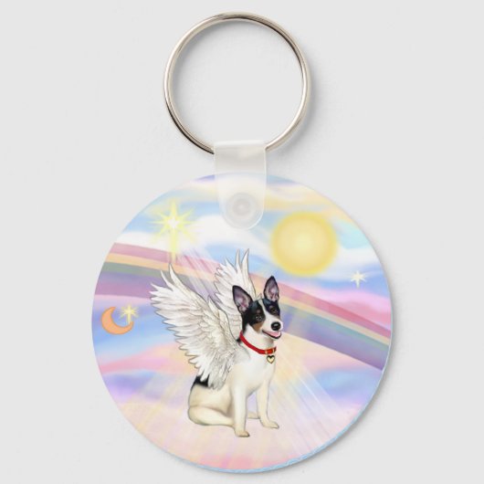 Rat Terrier Angel Sleutelhanger (Voorkant)