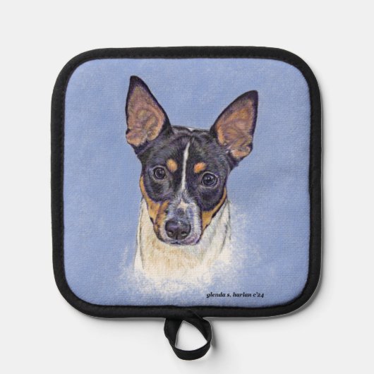 Rat Terrier Art Pannenlap (Voorkant)