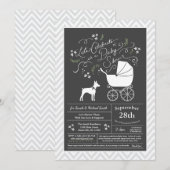 Rat Terrier Baby shower genderneutraal Kaart (Voorkant / Achterkant)
