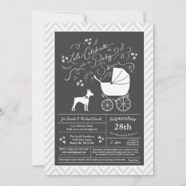 Rat Terrier Baby shower genderneutraal Kaart