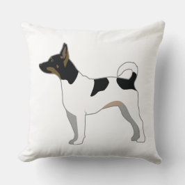 Rat Terrier Basic Breed Silhouette Design Kussen