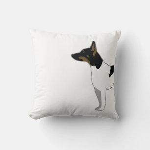 Rat Terrier Basic Breed Silhouette Illustratie Kussen