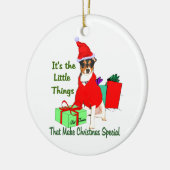 Rat Terrier Christmas Gifts Ornament (Links)