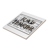 Rat Terrier Collage Tegeltje (Zijkant)