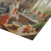 Rat Terrier Cooking in Kitchen Snijplank (Hoek)