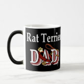 Rat Terrier Dad Gifts Magische Mok (Links)