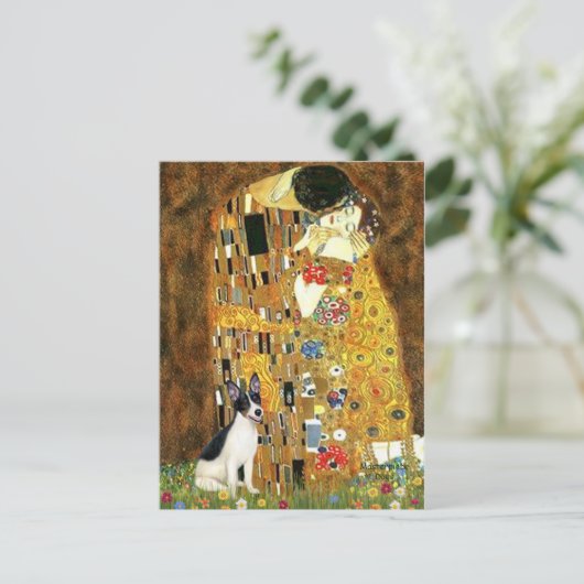 Rat Terrier - De Kus Briefkaart (Staand voorkant)