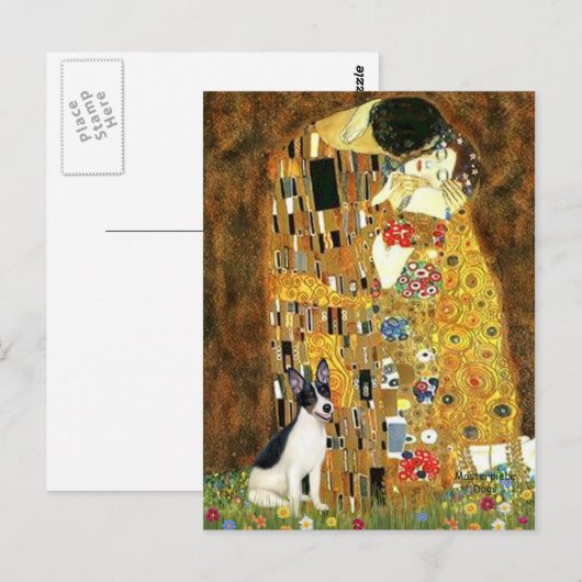 Rat Terrier - De Kus Briefkaart (Voorkant / Achterkant)