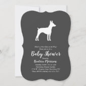 Rat Terrier Dog Baby shower Geslacht Neutraal Kaart (Voorkant)