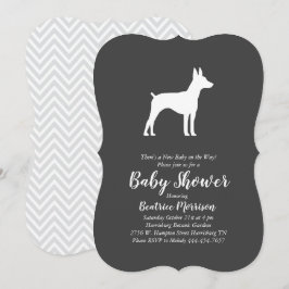 Rat Terrier Dog Baby shower Geslacht Neutraal Kaart