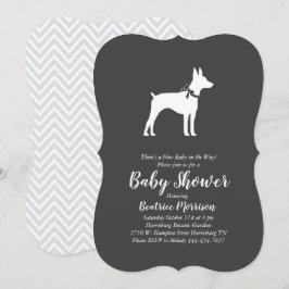 Rat Terrier Dog Baby shower Geslacht Neutraal Kaart