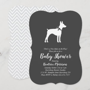 Rat Terrier Dog Baby shower Geslacht Neutraal Kaart