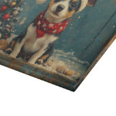 Rat Terrier Dog Christmas  Beach Snijplank (Hoek)