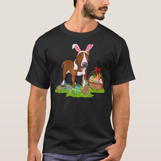 Rat Terrier Dog Easter Egg Bunny Rat Terri T-shirt (Voorkant)