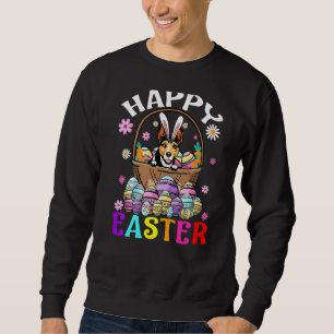 Rat Terrier Dog Happy Paaster Bunny Eggs Easter Trui