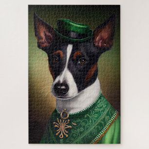 Rat Terrier Dog in St. Patrick's Day Dress Legpuzzel