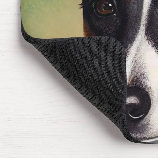 Rat Terrier Dog in St. Patrick's Day Dress Muismat (Hoek)