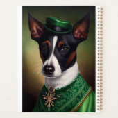 Rat Terrier Dog in St. Patrick's Day Dress Planner (Achterkant)