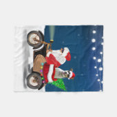 Rat Terrier Dog kerstkerstkerstman Fleece Deken (Voorkant (Horizontaal))