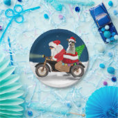 Rat Terrier Dog kerstkerstkerstman Papieren Bordje (Feest)