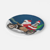 Rat Terrier Dog kerstkerstkerstman Papieren Bordje (Gekanteld)