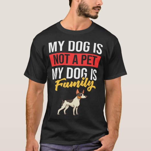 Rat Terrier Dog Puppies Owner T-shirt (Voorkant)