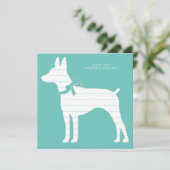 Rat Terrier Dog Puppy Bedankkaart (Staand voorkant)