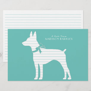 Rat Terrier Dog Puppy Briefpapier