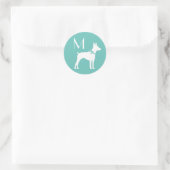 Rat Terrier Dog Puppy Ronde Sticker (Tas)