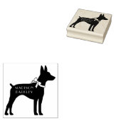 Rat Terrier Dog Puppy Rubberstempel (Gestempeld)
