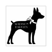 Rat Terrier Dog Puppy Rubberstempel (Afrduk)