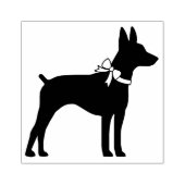 Rat Terrier Dog Puppy Rubberstempel (Afrduk)