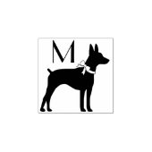 Rat Terrier Dog Puppy Rubberstempel (Afrduk)