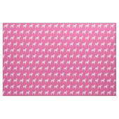 Rat Terrier Dog Silhouette Pet Pink Stof (Fat Quarter)