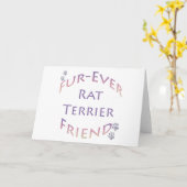 Rat Terrier Furever Vrienden Kaart (Gele Bloem)