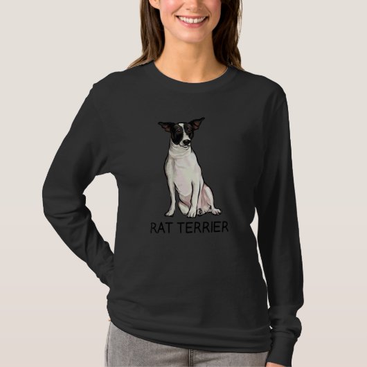 Rat Terrier Gekke Hond T-shirt (Voorkant)