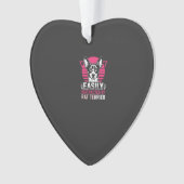 Rat Terrier gemakkelijk afgeleid Retro hond Ornament (voorkant)