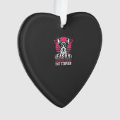 Rat Terrier gemakkelijk afgeleid Retro hond Ornament (voorkant)