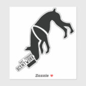 Rat terrier geurwerk sticker (Vel)