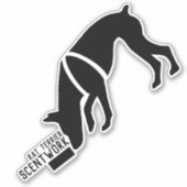 Rat terrier geurwerk sticker (Voorkant)