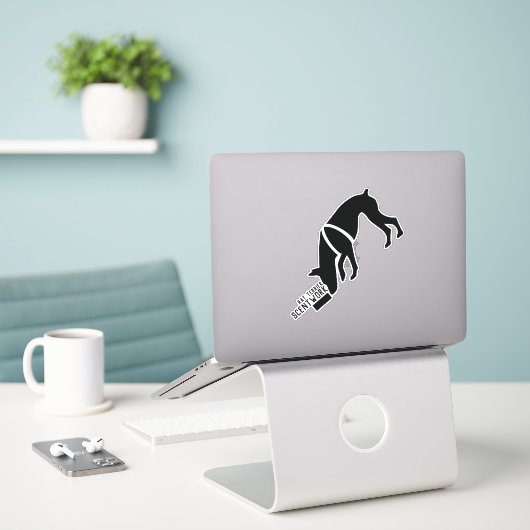 Rat terrier geurwerk sticker (Laptop op bureau)